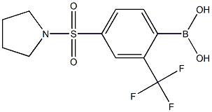 4-(Pyrrolidine-1-sulfonyl)-2-(trifluoromethyl)phenylboronic acid Struktur