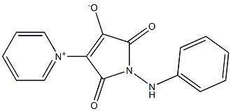 1-(4-Oxido-2,5-dioxo-1-phenylamin o-2,5-dihydro-1H-pyrrol-3-yl)-pyridinium Struktur