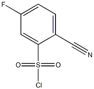 2-cyano-5-fluorophenylsulfonyl chloride Struktur