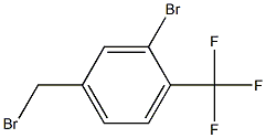 3-broMo-4-trifluoroMethylbenzyl broMide Struktur