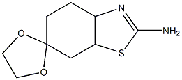 4,5,7,7a-tetrahydro-3aH-spiro[benzo[d]thiazole-6,2'-[1,3]dioxolan]-2-aMine Struktur