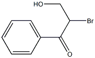 2-broMo-3-hydroxy-1-phenylpropan-1-one Struktur