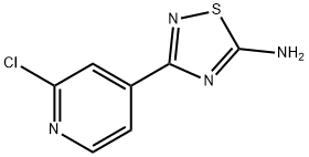 3-(2-Chloropyridin-4-yl)-5-aMino-[1,2,4]thiadiazole Struktur