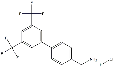 4-[3,5-bis(trifluoroMethyl)phenyl]benzylaMine hydrochloride Struktur