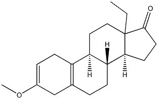 13-ethyl-3-Methoxy-gona-2,5(10)-diene-17-one Struktur