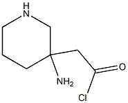 2-(3-aMinopiperidin-3-yl)acetyl chloride Struktur