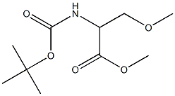 2-tert-ButoxycarbonylaMino-3-Methoxy-propionic acid Methyl ester Struktur