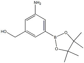 (3-aMino-5-(4,4,5,5-tetraMethyl-1,3,2-dioxaborolan-2-yl)phenyl)Methanol Struktur