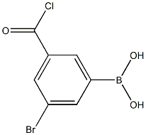 3-broMo-5-(chlorocarbonyl)phenylboronic acid Struktur