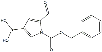 1-(benzyloxycarbonyl)-5-forMyl-1H-pyrrol-3-ylboronic acid Struktur