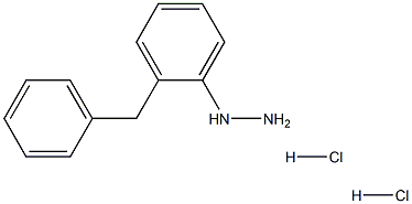 1-(2-benzylphenyl)hydrazine dihydrochloride Struktur