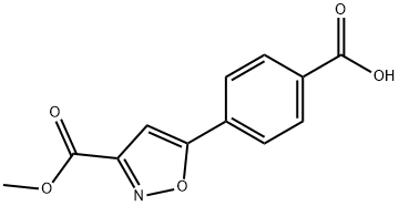 4-[3-(Methoxycarbonyl)-5-isoxazolyl]benzoic Acid Struktur