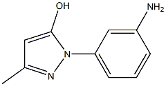 1-(3-aMinophenyl)-3-Methyl-1H-pyrazol-5-ol Struktur