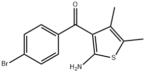 (2-aMino-4,5-diMethylthiophen-3-yl)(4-broMophenyl)Methanone Struktur