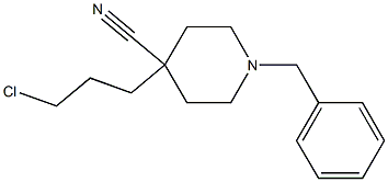 1-benzyl-4-(3-chloropropyl)piperidine-4-carbonitrile Struktur