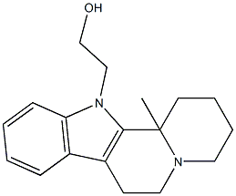 2-(12b-Methyl-1,3,4,6,7,12b-hexahydroindolo[2,3-a]quinolizin-12(2H)-yl)ethanol Struktur