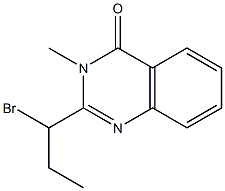 2-(1-broMopropyl)-3-Methylquinazolin-4(3H)-one Struktur