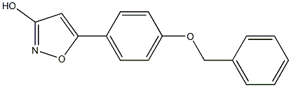 5-(4-(benzyloxy)phenyl)isoxazol-3-ol Struktur