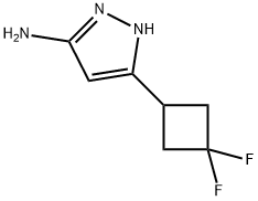 5-(3,3-Difluoro-cyclobutyl)-2H-pyrazol-3-ylaMine Struktur