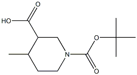 1-Boc-4-Methylpiperidine-5-carboxylic acid Struktur