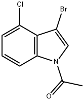 1-Acetyl-3-broMo-4-chloroindole Struktur