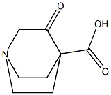 3-Oxo-1-aza-bicyclo[2.2.2]octane-4-carboxylic acid Struktur