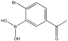 5-Acetyl-2-BroMophenylboronicacid Struktur