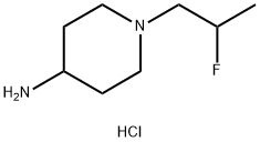 1-(2-fluoropropyl)piperidin-4-aMine hydrochloride Struktur