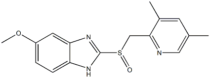 2-[(RS)-[(3,5-DiMethylpyridin-2-yl)Methyl]sulphinyl]-5- Methoxy-1H-benziMidazole Struktur