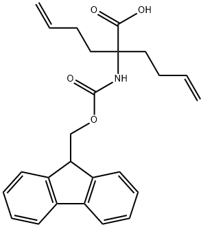 N-FMoc-2-aMino-2-(3-butenyl)hex-5-enoic acid Struktur