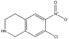 7-chloro-6-nitro-1,2,3,4-tetrahydroisoquinoline Struktur