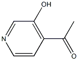 3-Hydroxy-4-acetylpyridine Struktur