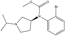 (S)-(1-isopropylpyrrolidin-3-yl)Methyl (2-broMophenyl)carbaMate Struktur