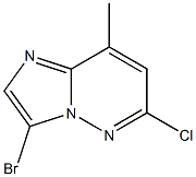 3-BroMo-6-chloro-8-MethyliMidazo[1,2-b]pyridazine Struktur