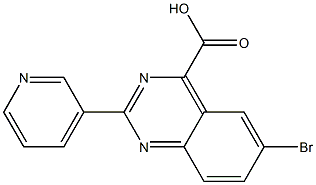 6-BroMo-2-(pyridin-3-yl)quinazoline-4-carboxylic acid Struktur