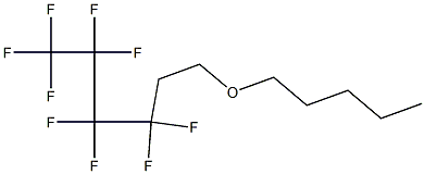 1,1,1,2,2,3,3,4,4-Nonafluoro-6-(Pentyloxy)hexane Struktur