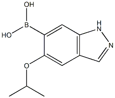 5-isopropoxy-1H-indazol-6-yl-6-boronic acid Struktur