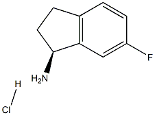 (S)-6-FLUORO-INDAN-1-YLAMINE-HCl Struktur