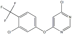 4-(3-chloro-4-(trifluoroMethyl)phenoxy)-6-chloropyriMidine Struktur