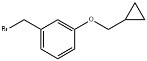 1-(broMoMethyl)-3-(cyclopropylMethoxy)benzene Struktur