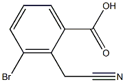 3-broMo-2-(cyanoMethyl)benzoic acid Struktur