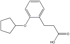 3-(2-(cyclopentyloxy)phenyl)propanoic acid Struktur