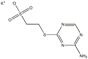 2-(4-AMino-1,3,5-triazin-2-yl)sulfanylethanesulfonic Acid PotassiuM Salt Struktur