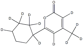 6-Cyclohexyl-4-Methyl-2H-pyran-2-one-d11 Struktur