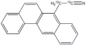 Benz[a]anthracene-7-acetonitrile-13C2 Struktur