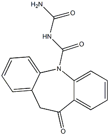 N-CarbaMoyl-10-oxo-10,11-dihdyro-5H-dibenzo[b,f]azepine-5-carboxaMide Struktur