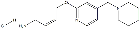 (Z)-4-[[4-(1-PiperidinylMethyl)-2-pyridinyl]oxy]-2-buten-1-aMine Hydrocholride Struktur