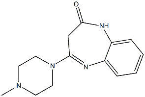 1,3-Dihydro-2-oxo-4-(4-Methyl-1-piperazinyl)-3H-1,5-benzodiazepine Struktur