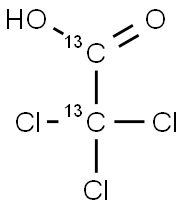 Trichloroethanoic-13C2 Acid Struktur