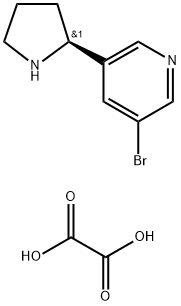 (S)-3-broMo-5-(pyrrolidin-2-yl)pyridine dioxalate Struktur